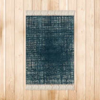 FADED BLUE OVERDYED RUG