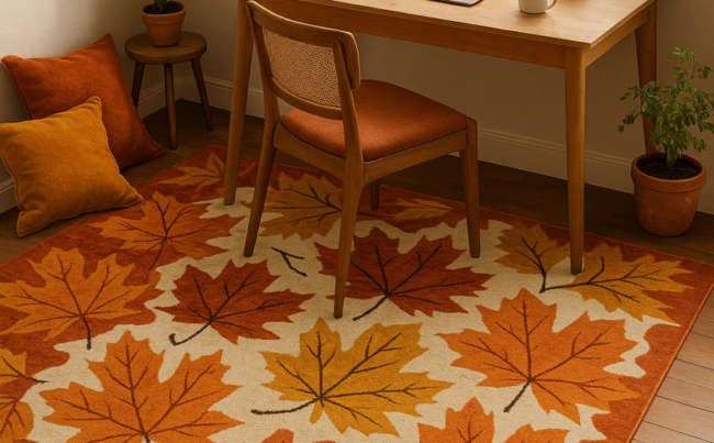Autumn Ambiance: Custom Entryway Rugs for a Cosy Home